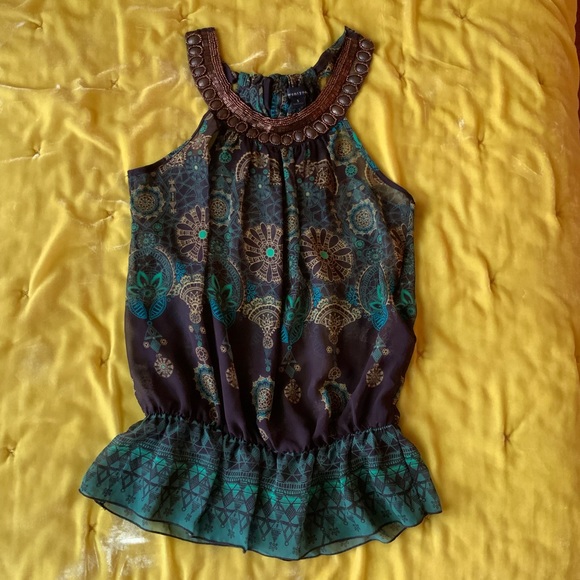 ZAPA Silk Skirt Brown Full Length - Picture 8 of 13